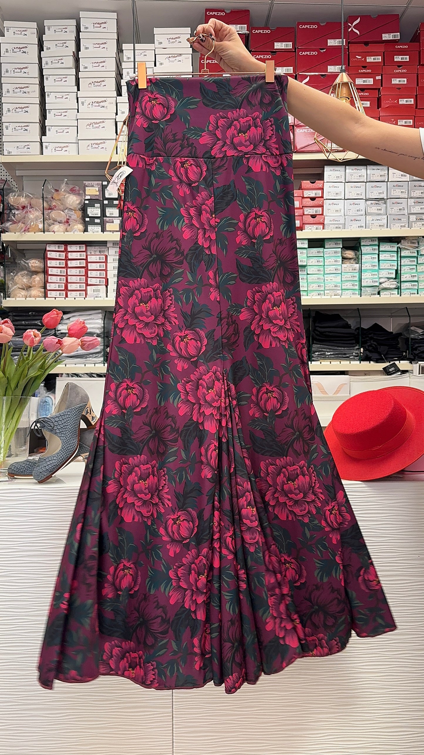 Falda flamenca flores