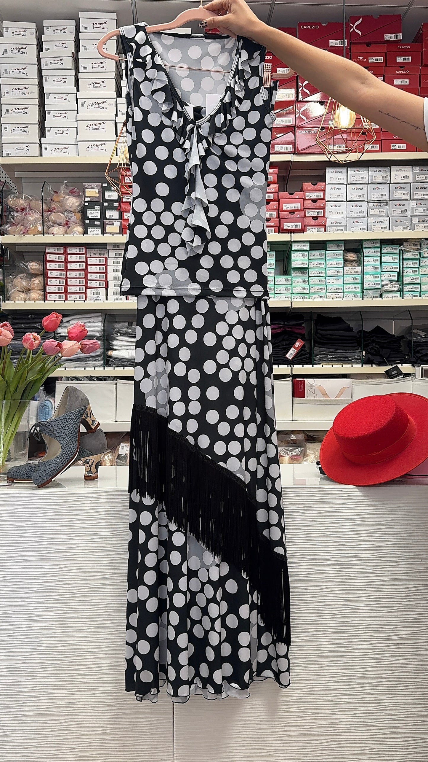 Conjunto flamenca. Falda y top