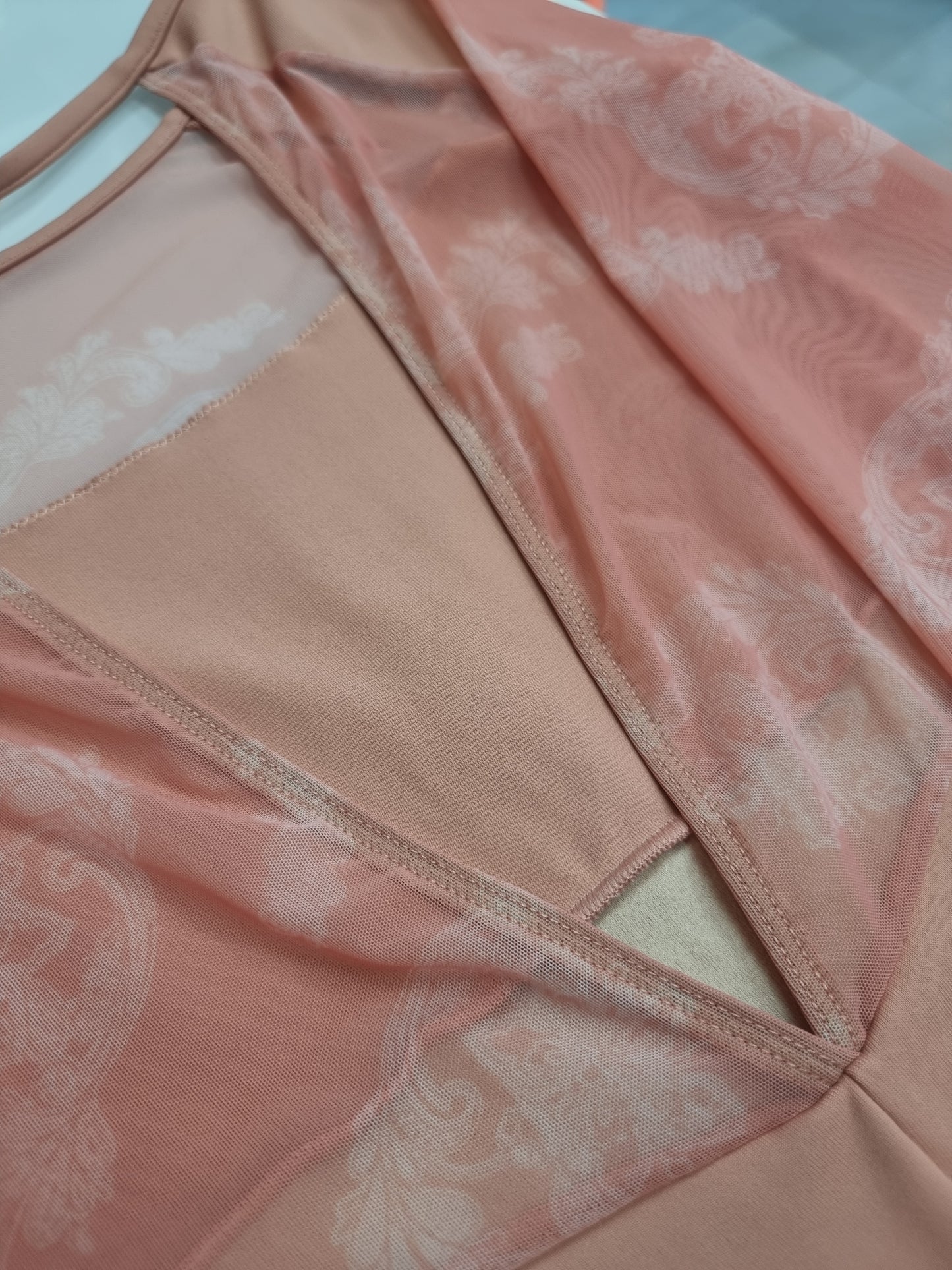 Maillot manga boba salmon