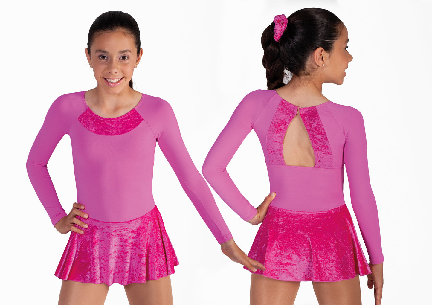MAILLOT CON FALDA TERCIOPELO
