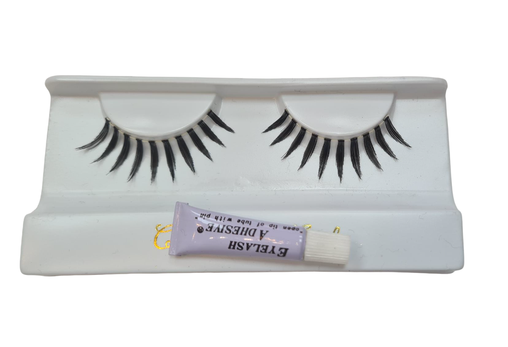 PESTAÑAS NEGRAS C/PEGAMENTO