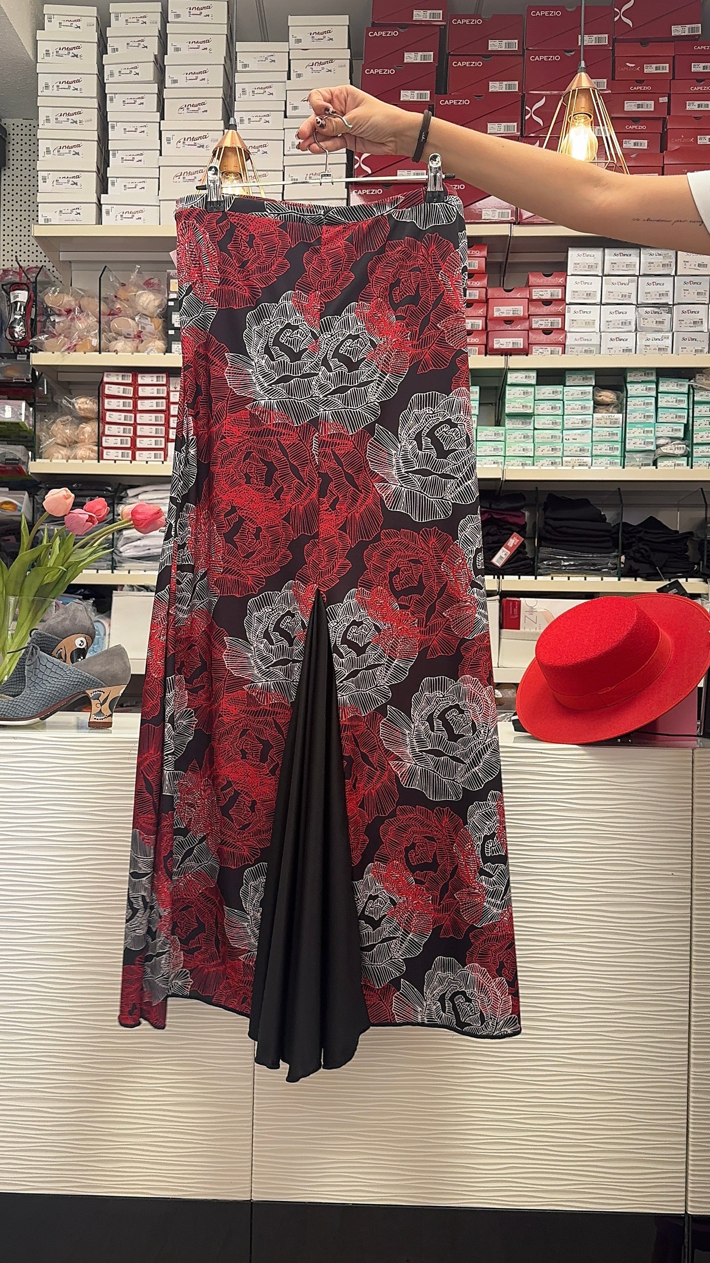 Falda flores flamenca