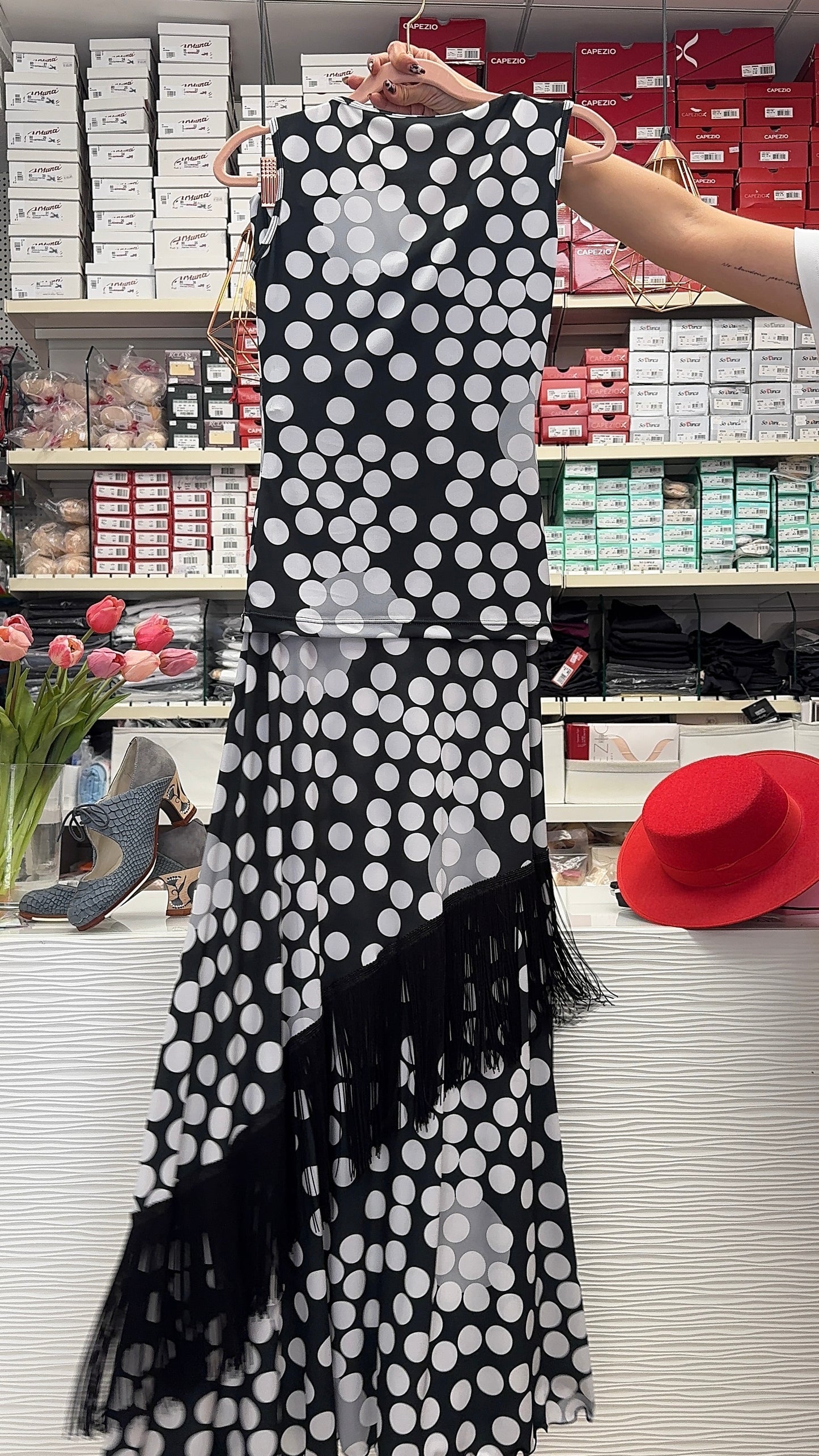 Conjunto flamenca. Falda y top