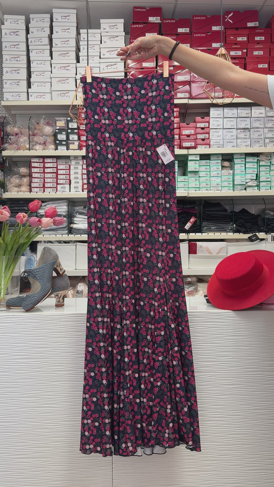 Falda flamenca topos